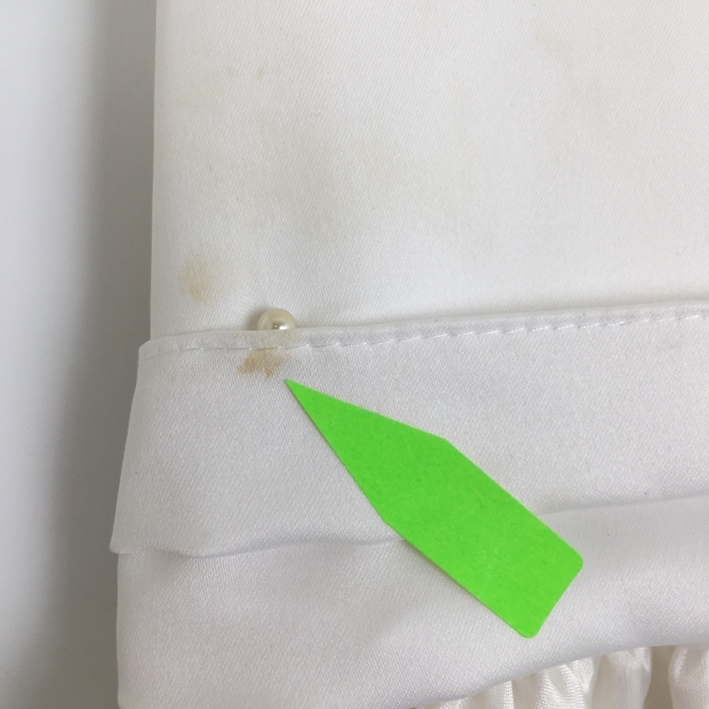 First Communion Dress White Sheer Satin Overlay Tank Pearl Flower Appliqué Sz 10 - Picture 6 of 16